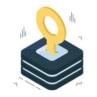 Trendy design icon of server access vector