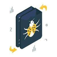 Modern design icon of bug vector