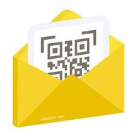 Perfect design icon of mail barcode vector