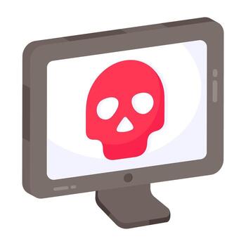 Creative design icon of system hacking vector