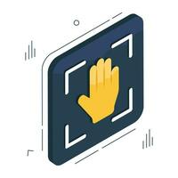 Perfect design icon of hand scanning vector