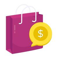 Trendy vector design of shopping payment