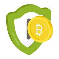 Perfect design icon of bitcoin security vector