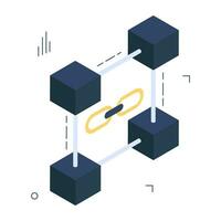 A premium download icon of blockchain vector