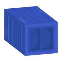 An icon design of container vector