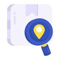 Perfect design icon of search parcel vector