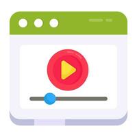 Creative design icon of mobile video vector