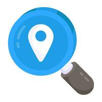 Modern design icon of search location vector