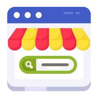 Unique design icon of shopping website vector