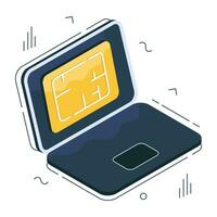 Premium download icon of online blueprint vector