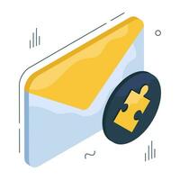 Editable design icon of mail vector