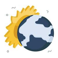 Editable design icon of planets vector