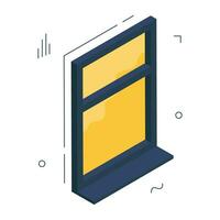 Conceptual isometric design icon of door vector