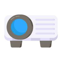 A flat design, icon of projector vector