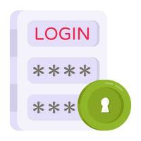 Perfect design icon of login vector