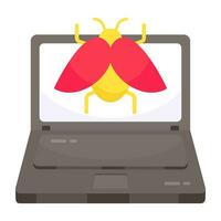 Modern design icon of system bug vector