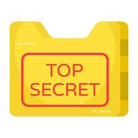 Premium download icon of top secret folder vector