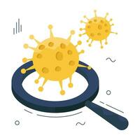 Perfect design icon of search germs vector