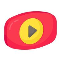 Premium download icon of online video vector