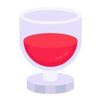 Juice glass icon, editable vector