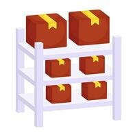 Premium download icon of parcel racks vector