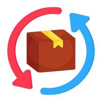 Modern design icon of parcel exchange vector