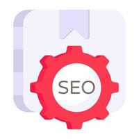 Premium download icon of seo parcel vector