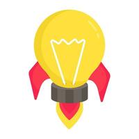 Trendy design icon of idea launch vector