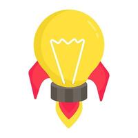 Trendy design icon of idea launch vector