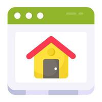 Creative design icon of homepage vector