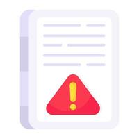 Modern design icon of file error vector