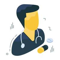 un icono de diseño de médico vector