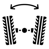 Wheel Alignment icon line vector illustration