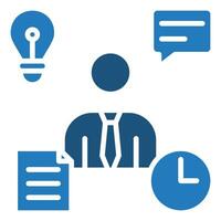 Organizational Skills icon line vector illustration