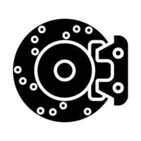 Brake Service icon line vector illustration