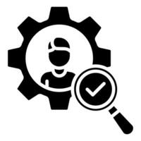 Competence Assessment icon line vector illustration