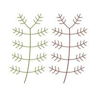 Branch flat illustration on isolated background vector