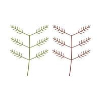 Branch flat illustration on isolated background vector