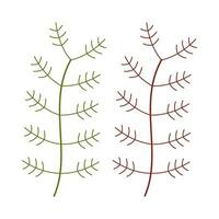 Branch flat illustration on isolated background vector