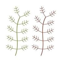 Branch flat illustration on isolated background vector