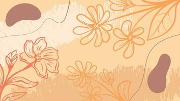 Design banner frame background with beautiful. background for design. Colorful background with tropical plants. Place for your text. vector