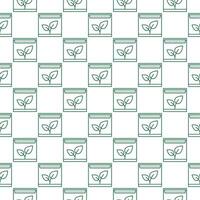 Phyto Lamp vector Grow Light linear seamless pattern