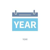 year concept line icon. Simple element illustration. year concept outline symbol design. vector