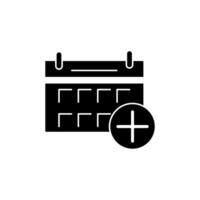 add calendar concept line icon. Simple element illustration. add calendar concept outline symbol design. vector