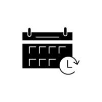 reschedule concept line icon. Simple element illustration. reschedule concept outline symbol design. vector