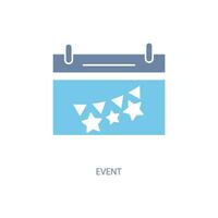 event concept line icon. Simple element illustration. event concept outline symbol design. vector