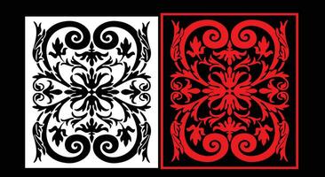 Decorative wall panels set Jali design CNC pattern, laser cutting pattern, router CNCcutting vector