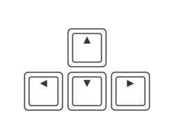 Cursor key arrangements. The four cursor keys up, down, left, and rightin the cursor key zone,Arrow keys or cursor movement keys are buttons on a computer keyboard that are either programmed vector