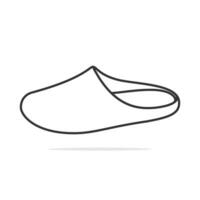 Slippers cartoonish vector illustration design.