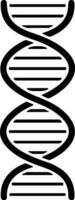 DNA icon. Life gene model bio code genetics molecule medical symbol. Structure molecule, chromosome icon. Pictogram of DNA vector, genetic sign, element vector